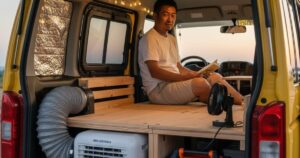 アイリスオーヤマのポータブルクーラーで車中泊を快適にする方法