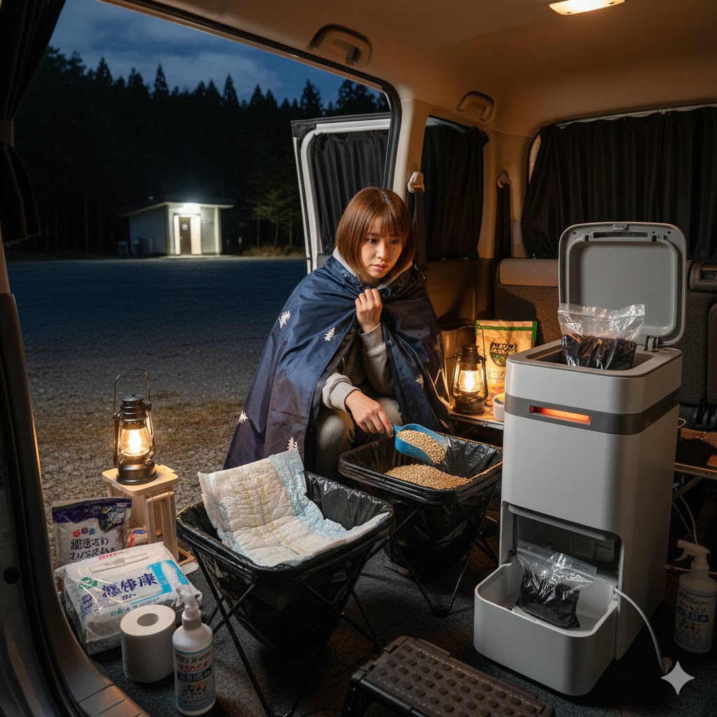 車中泊のトイレ問題を女が解決する方法